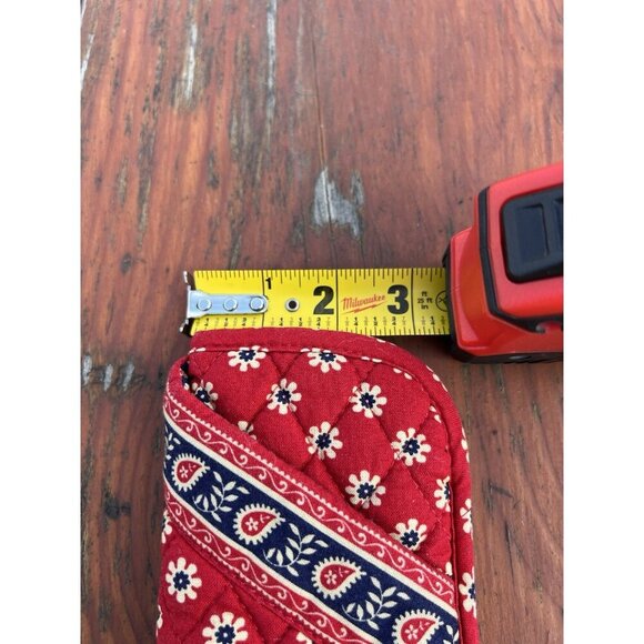 Vintage 90s Vera Bradley Americana red blue paisley sunglass case preppy classic - Picture 9 of 10